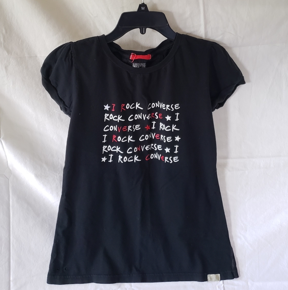 Converse Kids Black 'I Rock' Tee